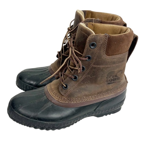 SOREL Cheyanne Men's Size 8 Waterproof Duck Boot With leather upper - Picture 2 of 10